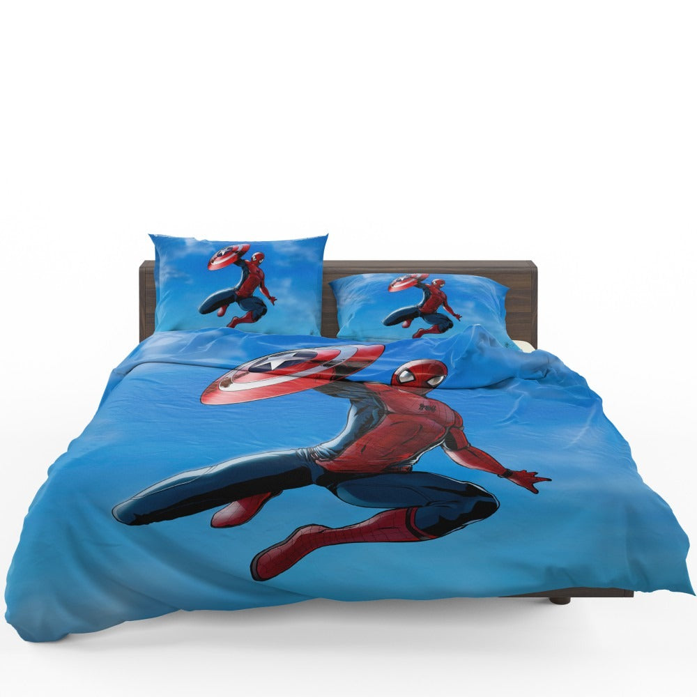 Captain America Civil War Movie Spider-Man Bedding Set