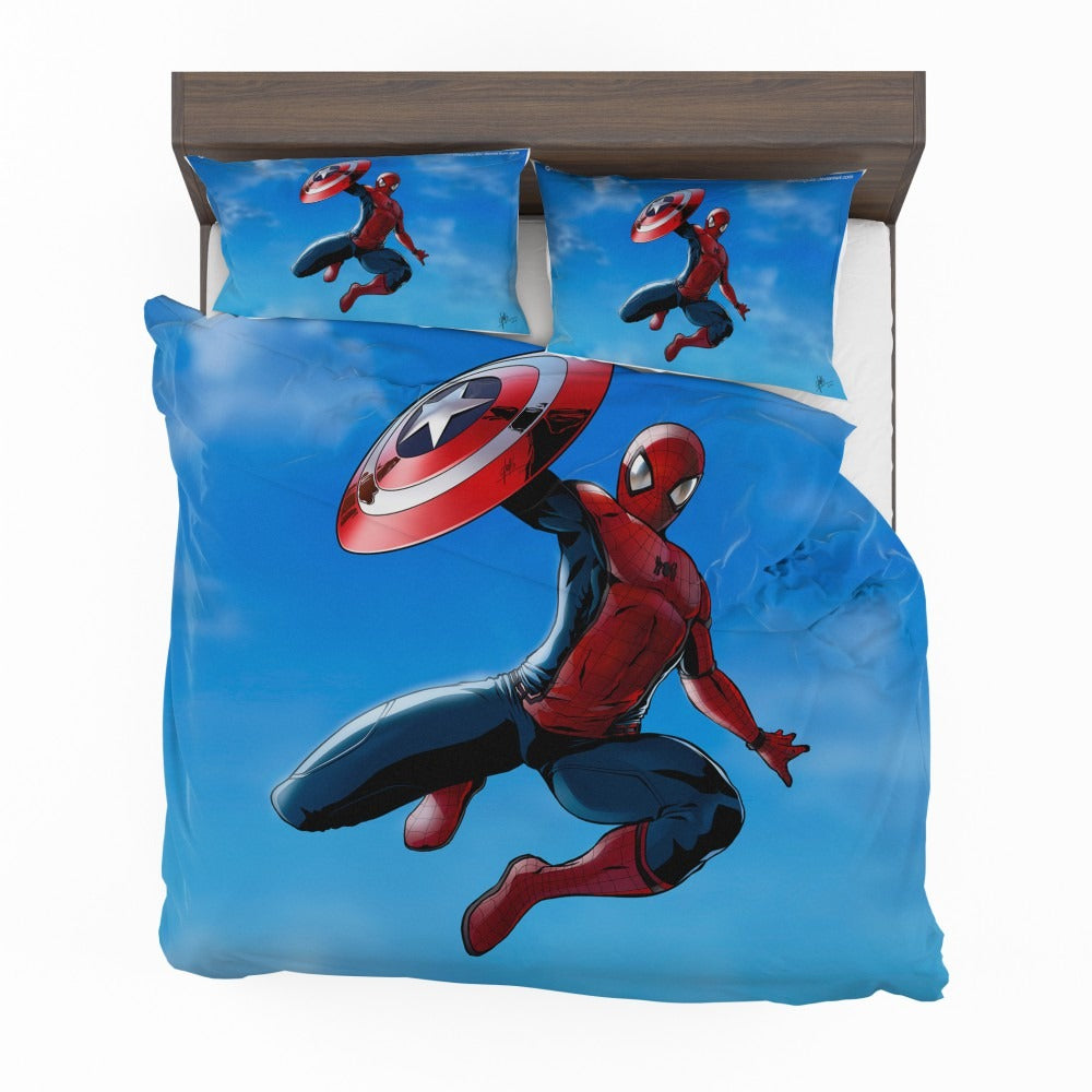 Captain America Civil War Movie Spider-Man Bedding Set