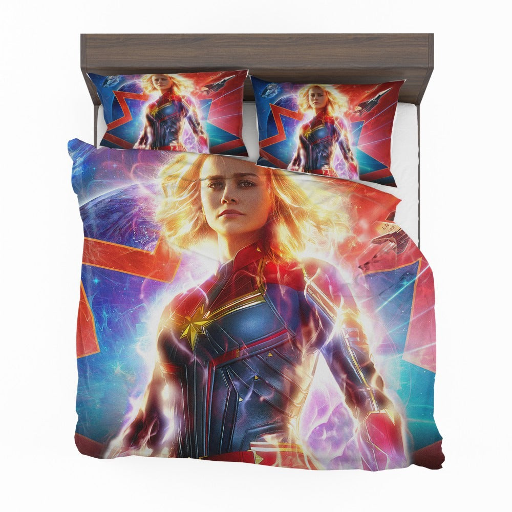 Captain Marvel Movie Brie Larson MCU Bedding Set