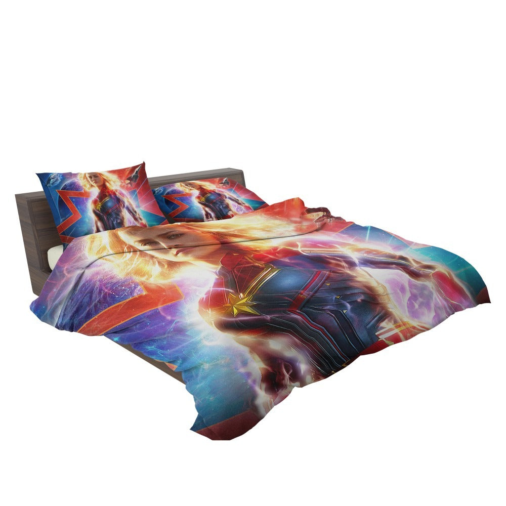 Captain Marvel Movie Brie Larson MCU Bedding Set