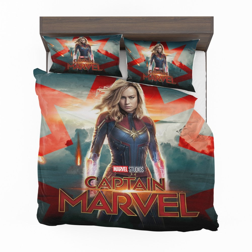 Captain Marvel Movie Brie Larson Marvel Cinematic Universe Bedding Set