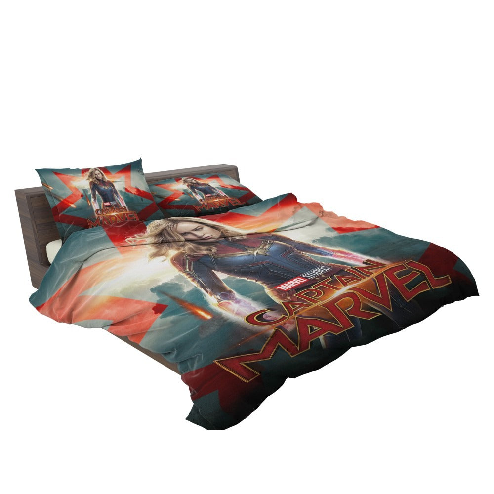 Captain Marvel Movie Brie Larson Marvel Cinematic Universe Bedding Set