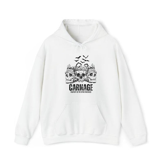 Carnage Property Of The Spade Brothers Unisex Heavy Blend Hooded Unisex Soft Comfort Crewneck Pullover Long Sleeves Graphic Fabric Sweater
