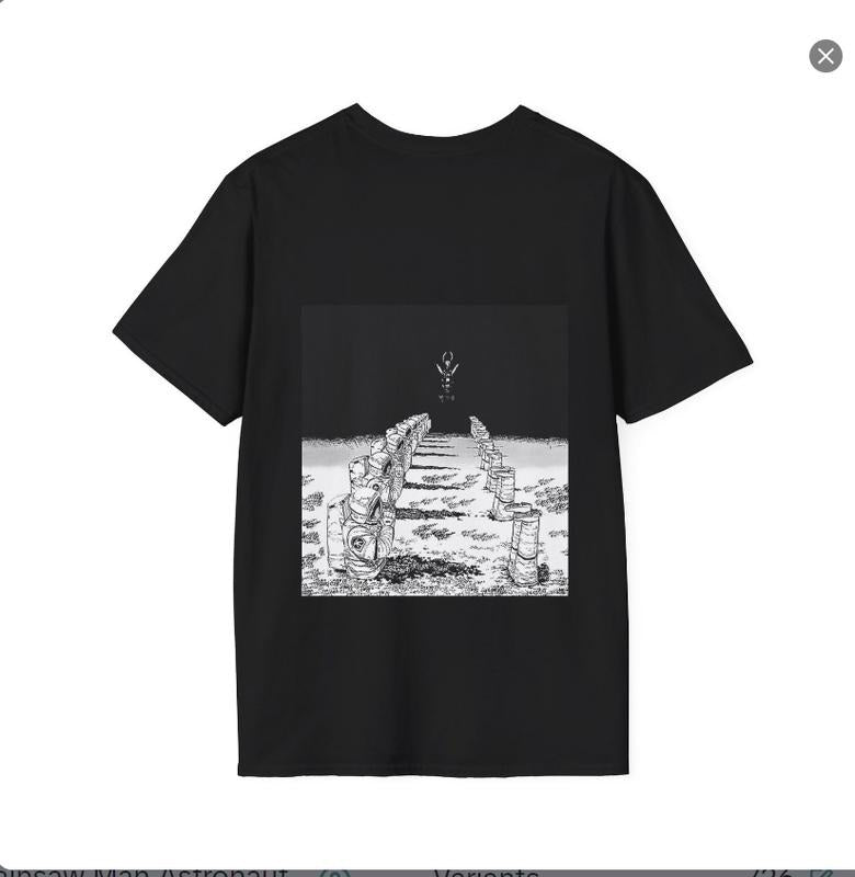 Chainsaw Man Astronaut T-shirt,Y2k Japanese Manga Shirt, Unisex Sizes, Anime Unisex Tshirt