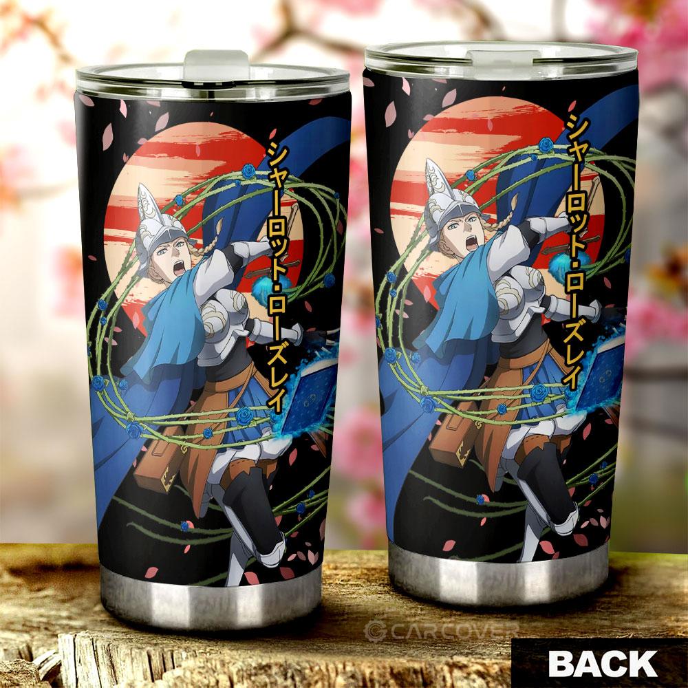 Charlotte Roselei Tumbler Cup Custom Black Clover Anime Car Accessories