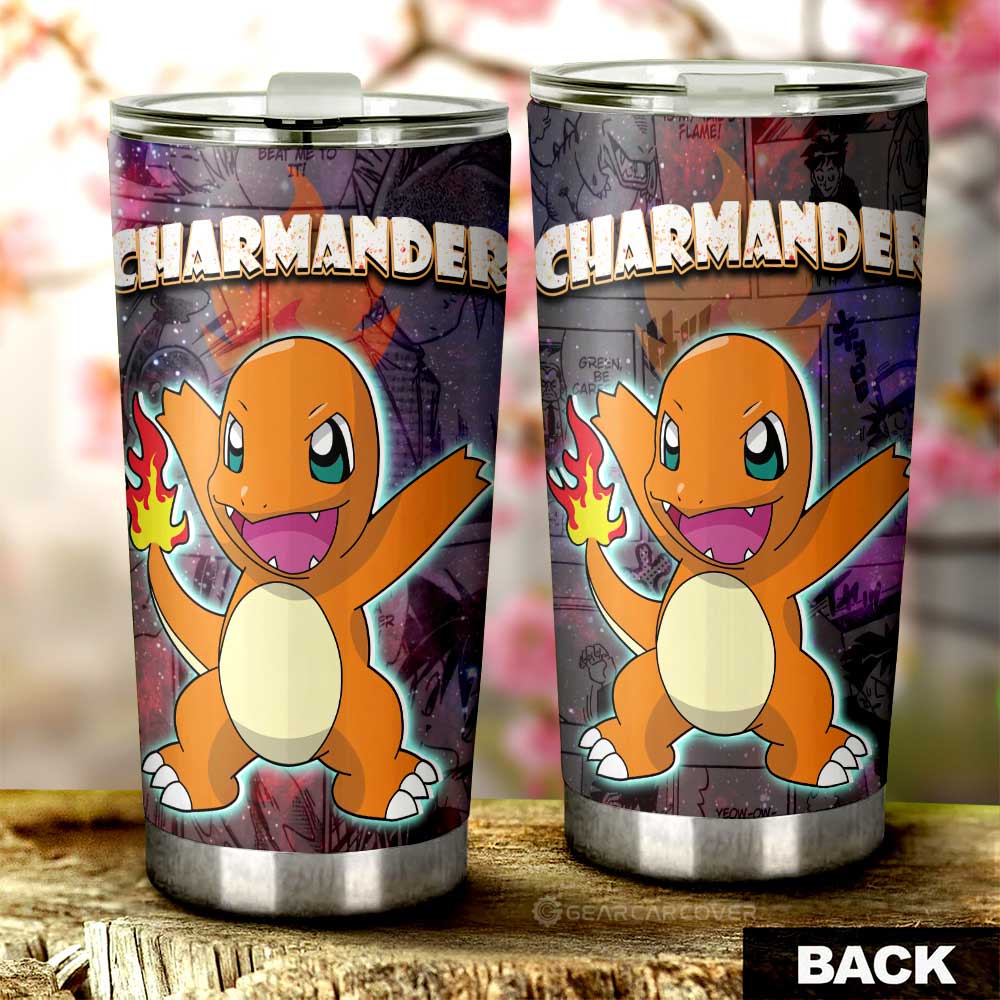 Charmander Tumbler Cup Custom Anime Galaxy Manga Style