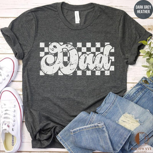 Checkered Dad Shirt Retro Dad Shirt Fathers Day Gift Dad Life Shirt Fatherhood Shirt Dad Sweatshirt Dad Gift Crewneck Sweater TK43GN