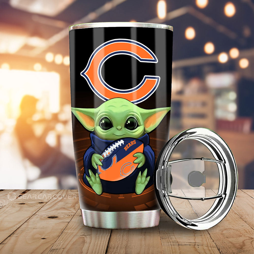 Chicago Bears Tumbler Cup Custom Car Accessories For Fan