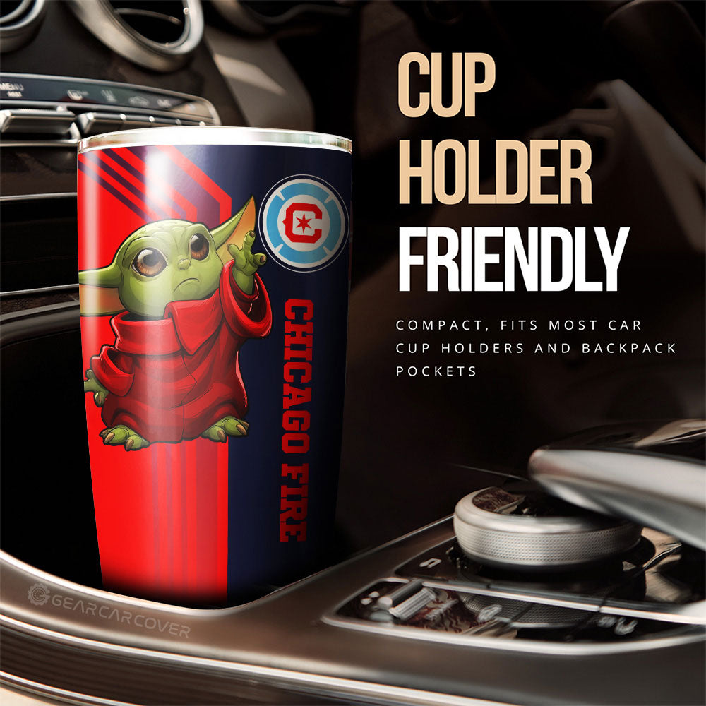 Chicago Fire FC Tumbler Cup Custom Car Accessories