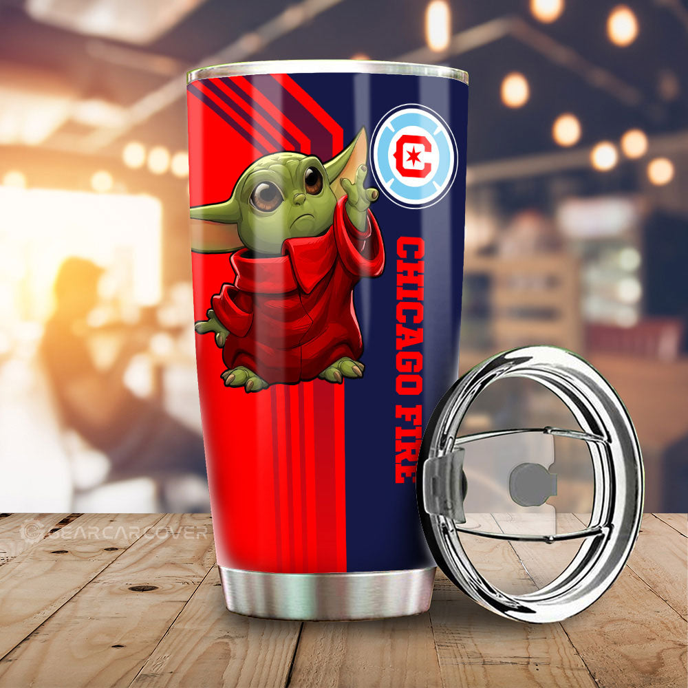Chicago Fire FC Tumbler Cup Custom Car Accessories