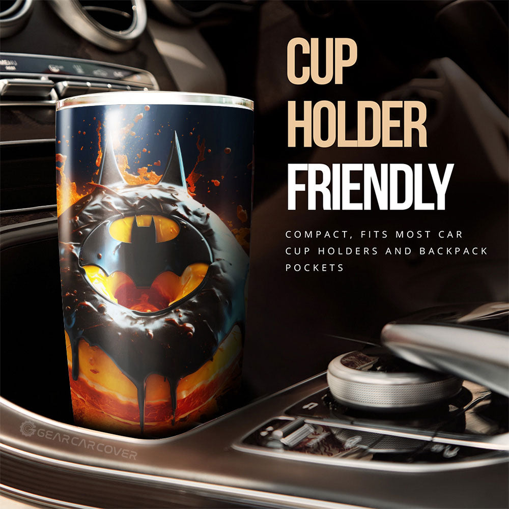 Chocolate Batman Donuts Tumbler Cup Custom Girly Pattern Car Accessories