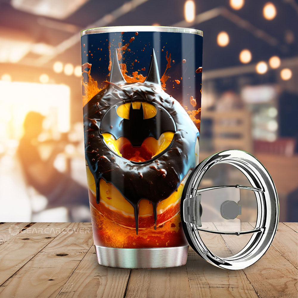 Chocolate Batman Donuts Tumbler Cup Custom Girly Pattern Car Accessories