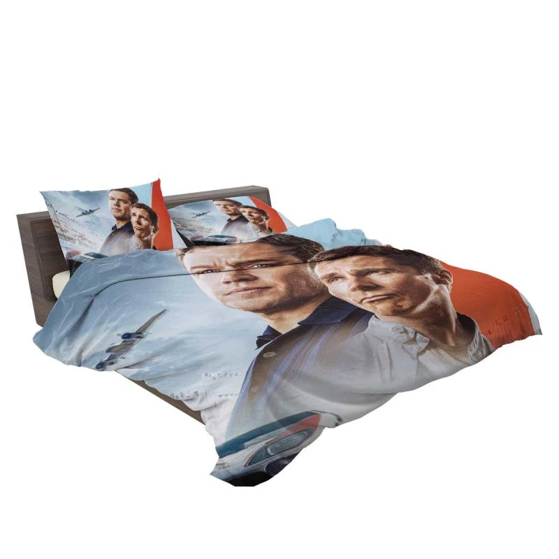 Christian Bale Matt Damon in Ford v Ferrari Film Bedding Set