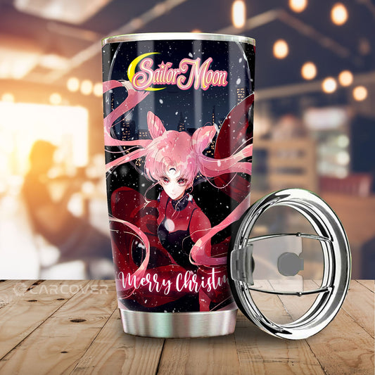 Christmas Black Lady Tumbler Cup Custom Anime Sailor Moon Car Accessories