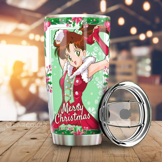 Christmas Sailor Jupiter Tumbler Cup Custom Anime Sailor Moon Car Accessories