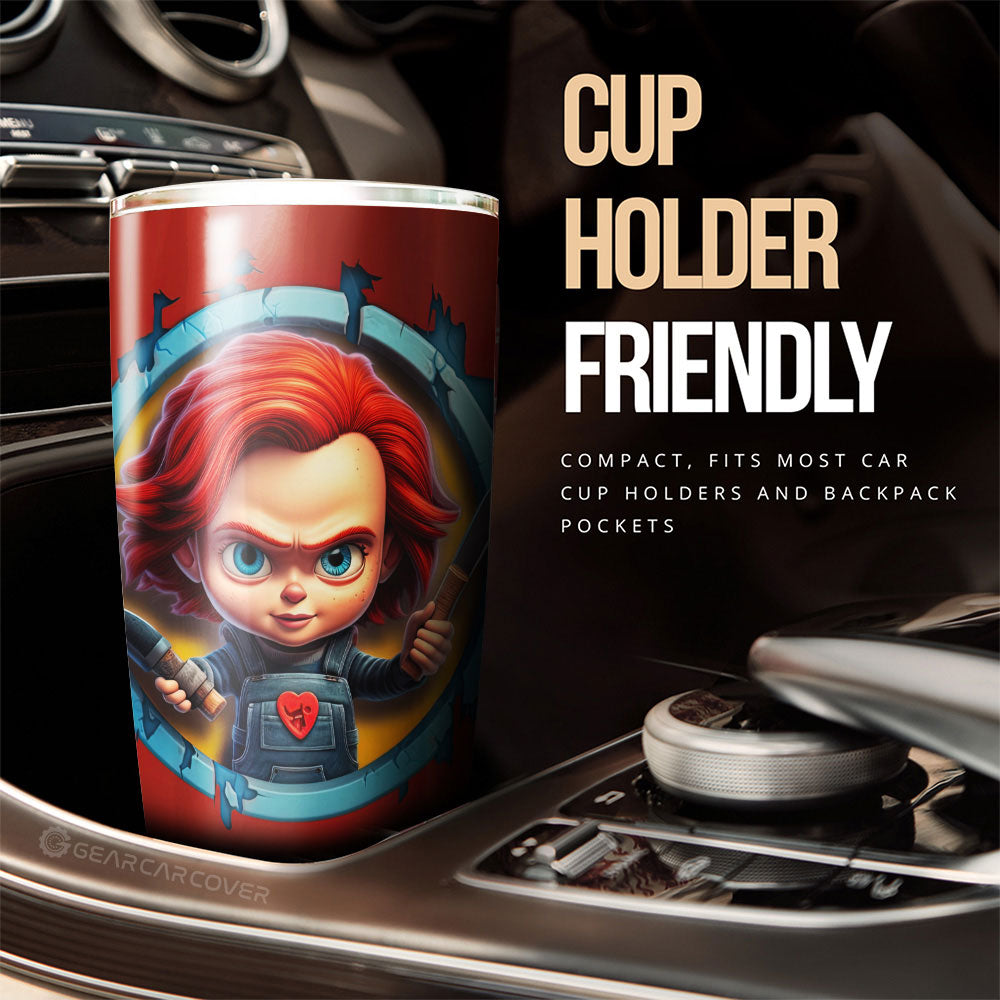 Chucky Tumbler Cup Custom Horror Car Accessories