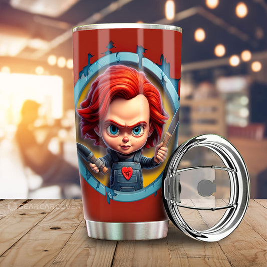 Chucky Tumbler Cup Custom Horror Car Accessories