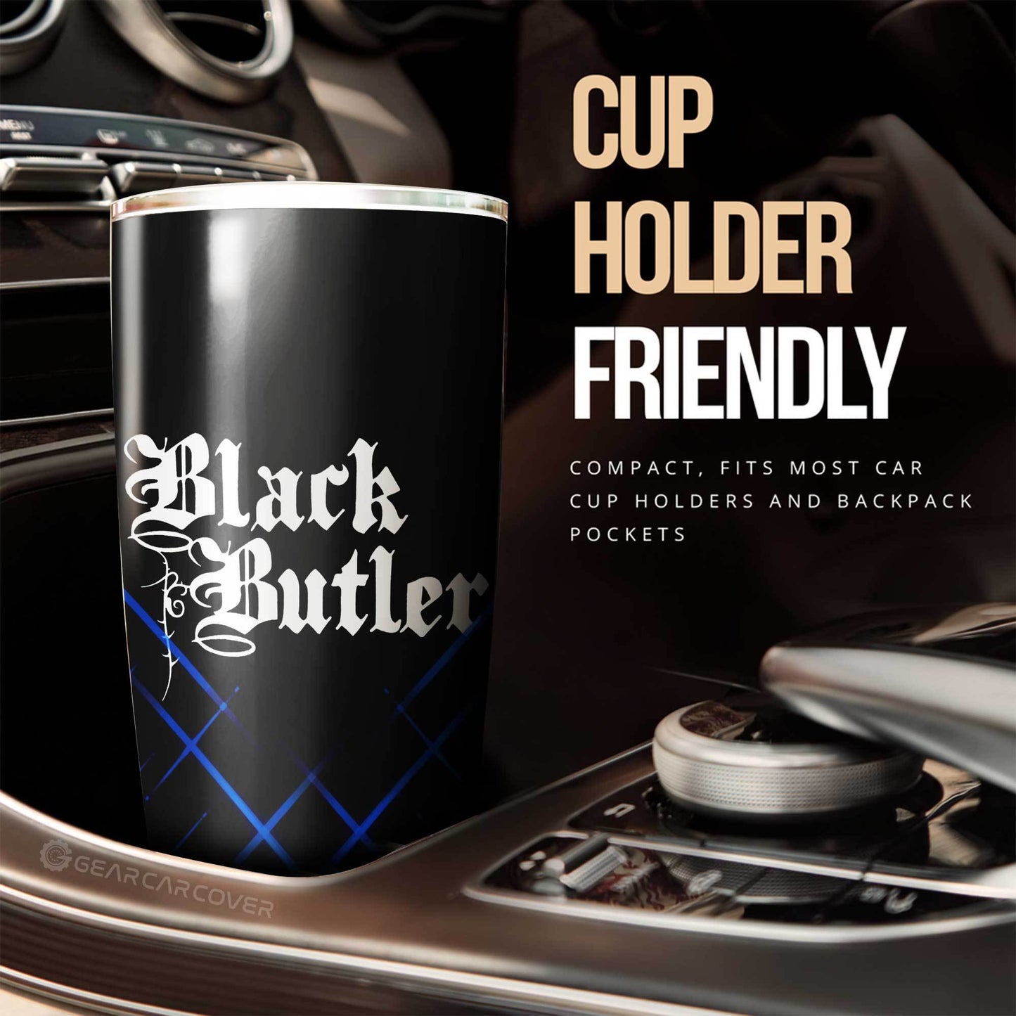 Ciel Phantomhive Tumbler Cup Custom Black Butler Car Accessories