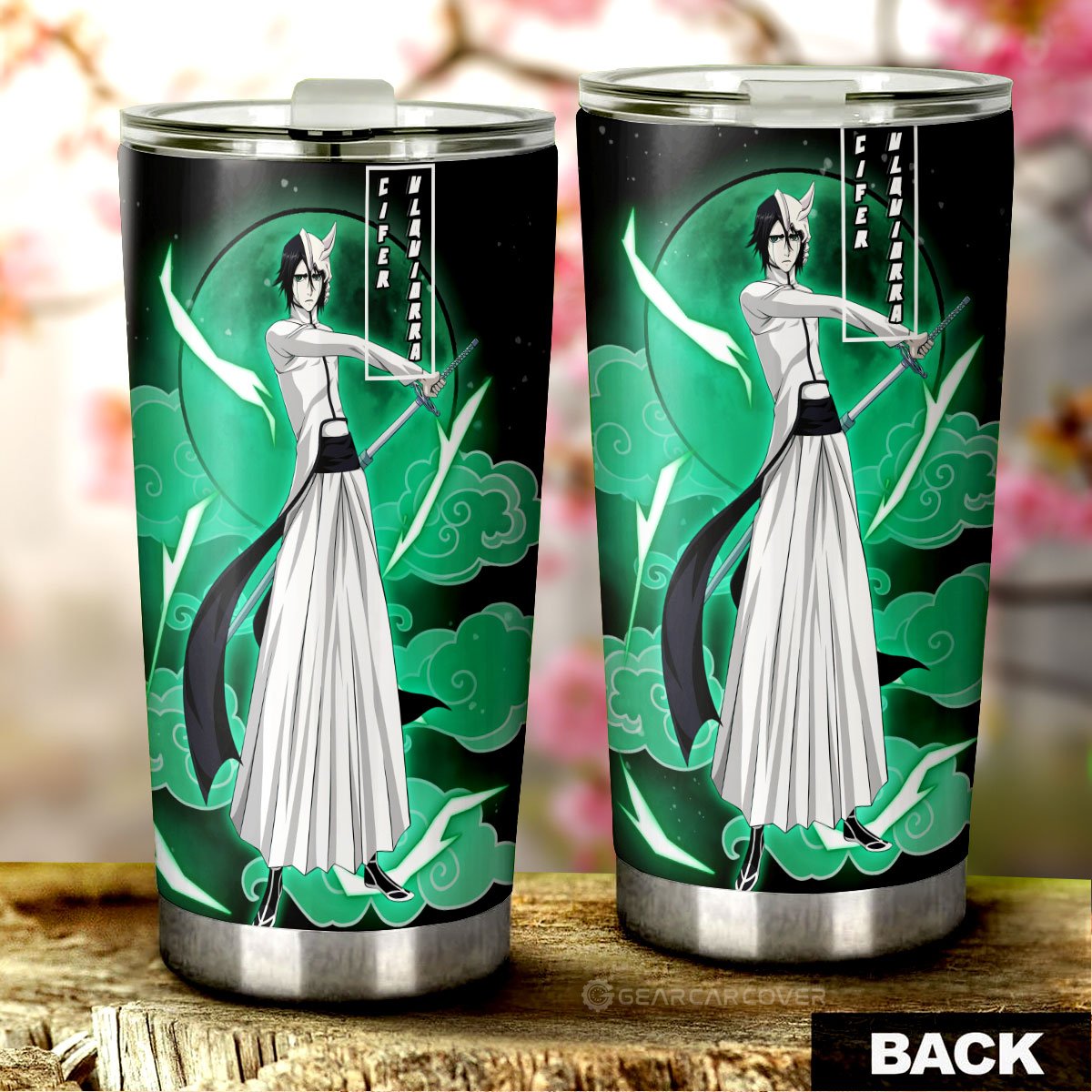 Cifer Ulquiorra Tumbler Cup Custom Anime Bleach Car Accessories