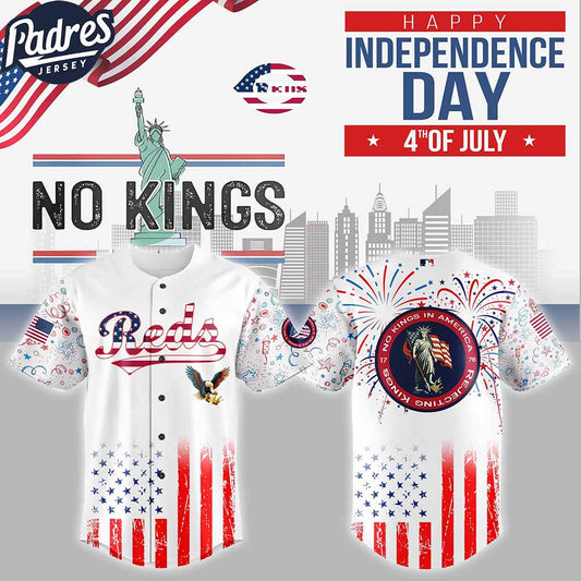 Cincinnati Reds MLB X The 4th Of July X Military Custom Baseball Jersey - Padres Jersey Oasis: Elevate Your Baseball Style Game