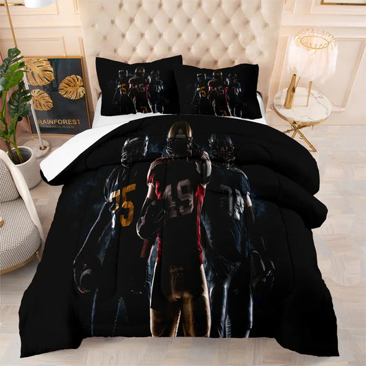 Cincinnati Football Team Personalized 3-Piece Duvet Cover Bedding Set