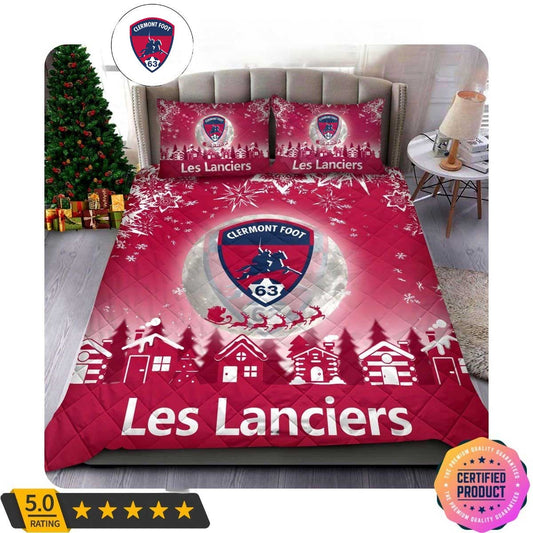 Clermont Foot 63 Logo Xmas Bedding Set