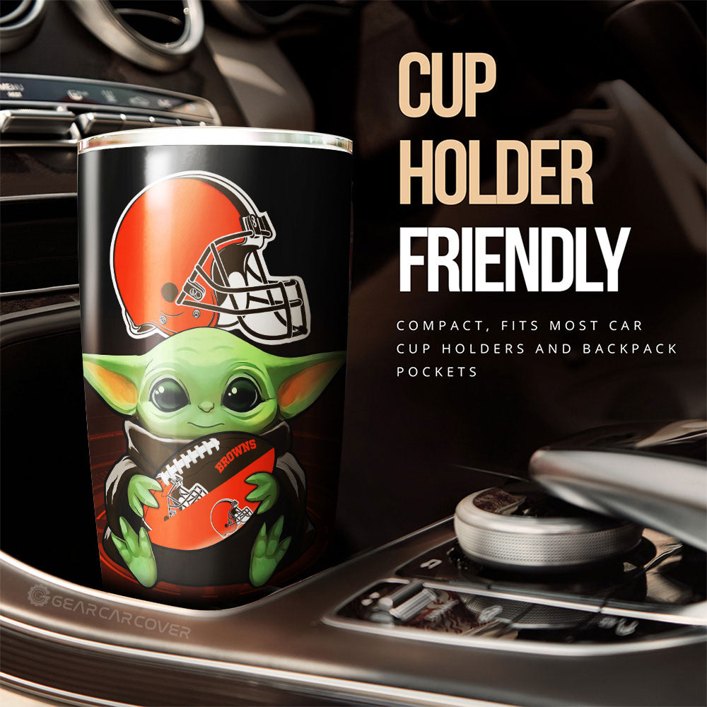 Cleveland Browns Tumbler Cup Custom Car Accessories For Fan