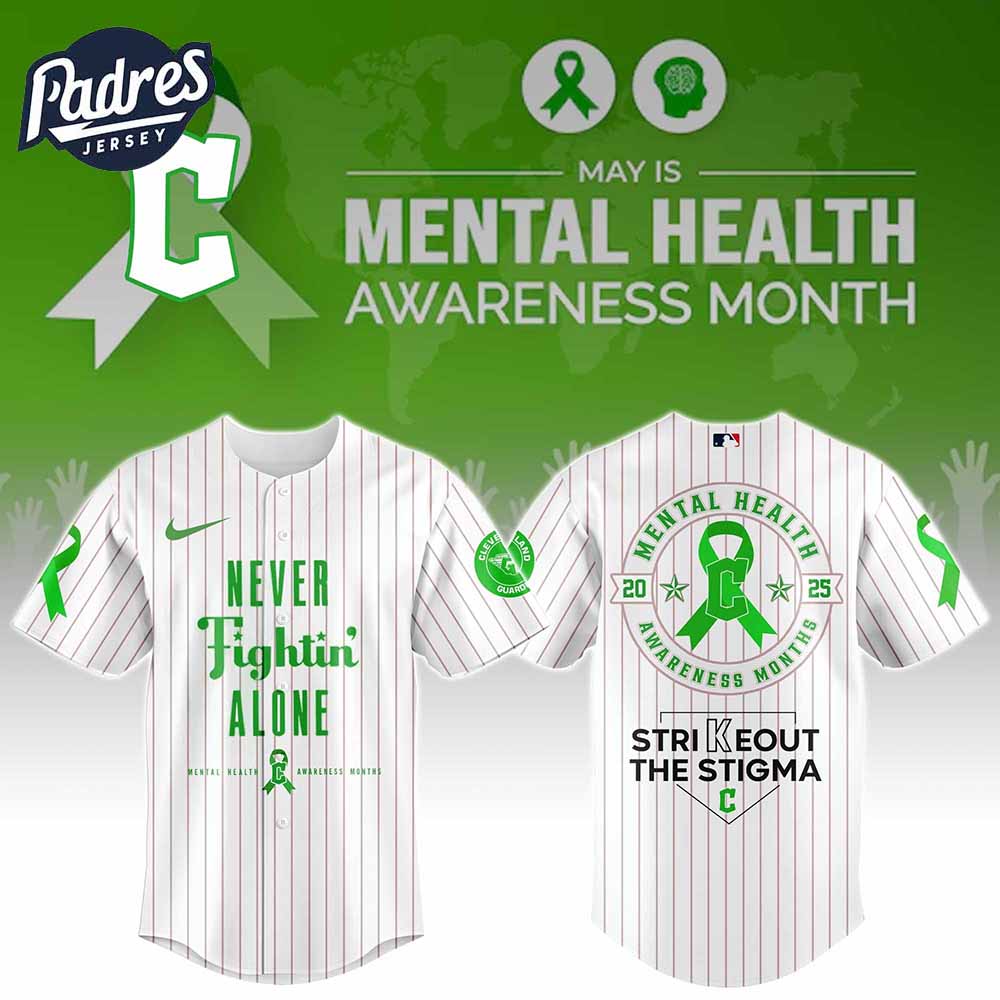 Cleveland Guardians MLB x Special Mental Health Awareness Week Baseball Jersey - Padres Jersey Oasis: Elevate Your Baseball Style Game