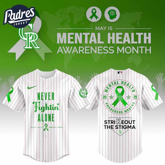 Colorado Rockies MLB x Special Mental Health Awareness Week Baseball Jersey - Padres Jersey Oasis: Elevate Your Baseball Style Game