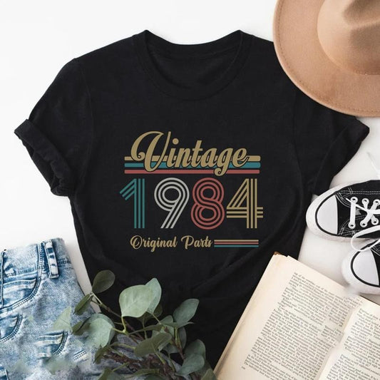 Comfort Colors 1984 Vintage T-Shirt for Women 1984 Birthday T-Shirt 40th Birthday Gift Top Womenswear Vintage Tee Sweatshirt Hoodie