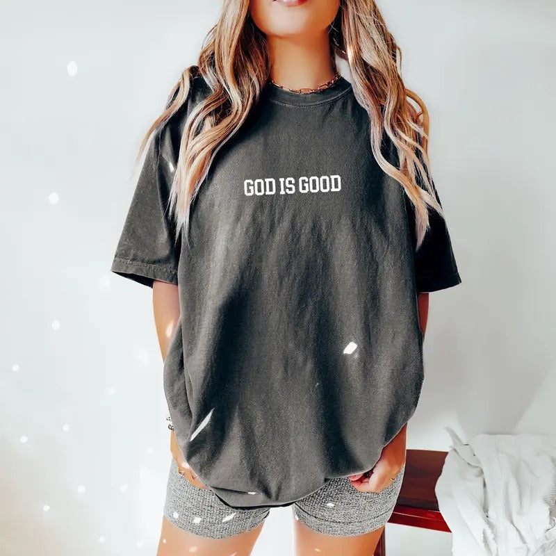 Comfort Colors God Is Good T-shirt Christian T-shirt Trendy Shirt Positive Shirt Oversized Shirt Oversized Tee Religion Shirt TK43GN