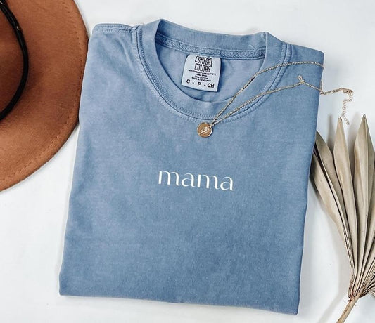 Comfort Colors Mama And Dad Apparel, Matching Mom And Dad Shirts, Best Mom Ever, Best Dad Ever, Custom Mom Gift, Personalized Dad Tshirt