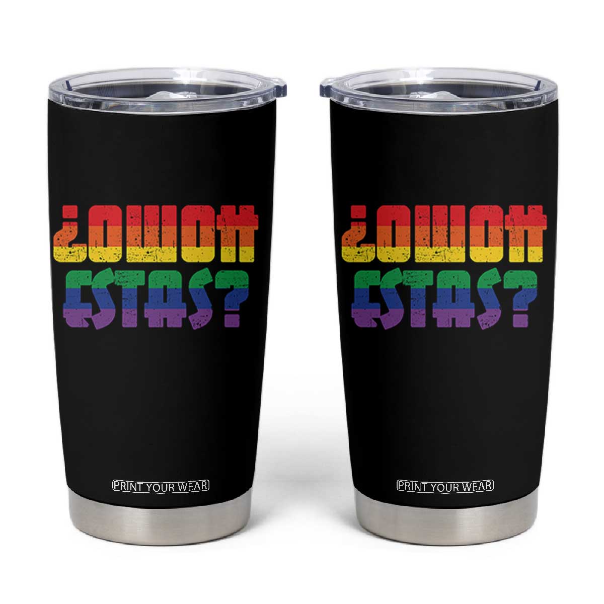 Como Estas Tumbler Cup Funny Spanish LGBT Pride Latinx Retro Queer Inclusive Gift TS10