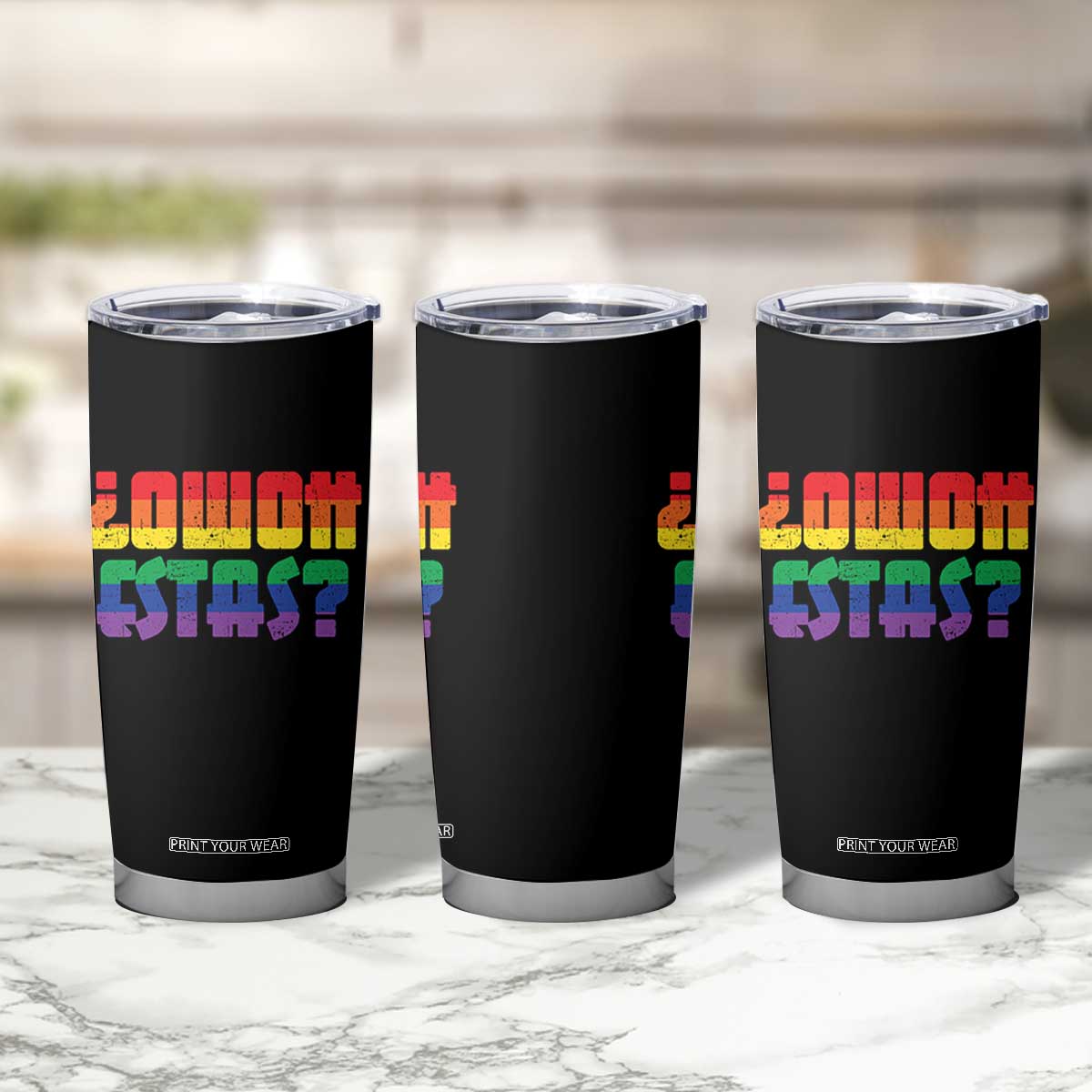 Como Estas Tumbler Cup Funny Spanish LGBT Pride Latinx Retro Queer Inclusive Gift TS10