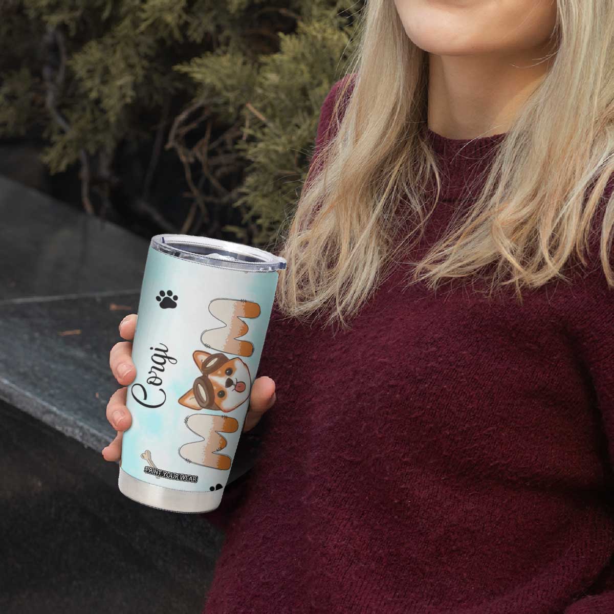 Corgi Dog Mom Tumbler Cup Funny Dog Lover Mothers Day Gifts TB10