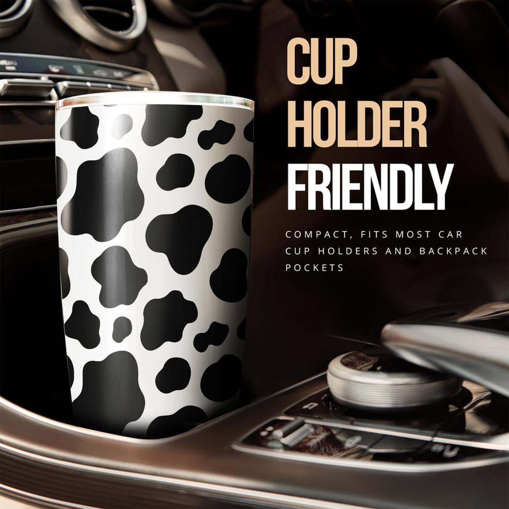 Cow Skin Pattern Custom Tumbler Stainless Steel
