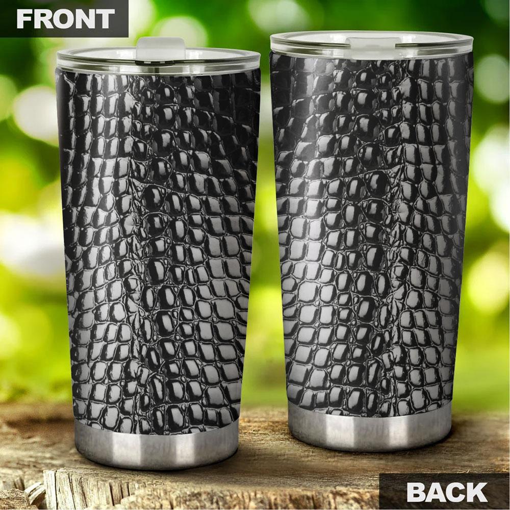 Crocodile Tumbler Stainless Steel Skin Pattern