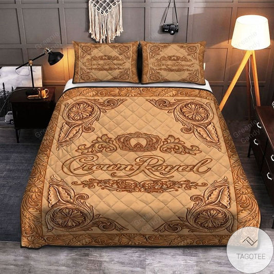 Crown Royal Deluxe Whiskey Bedding Set V3