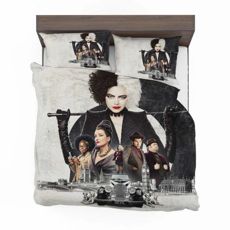 Cruella de Vil Movie Emma Stone Bedding Set