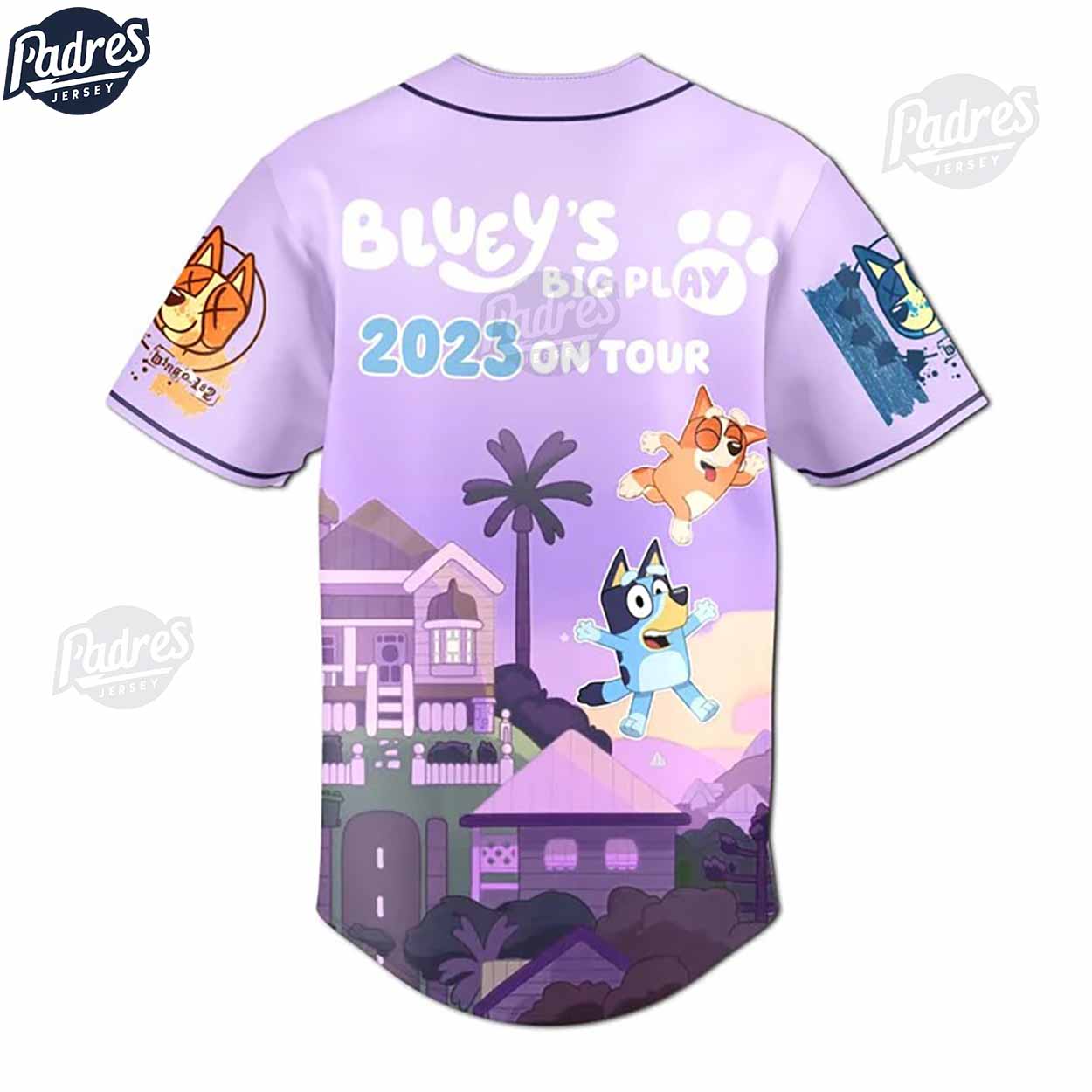 Custom Bluey 2023 Baseball Jersey - Padres Jersey Oasis: Elevate Your Baseball Style Game