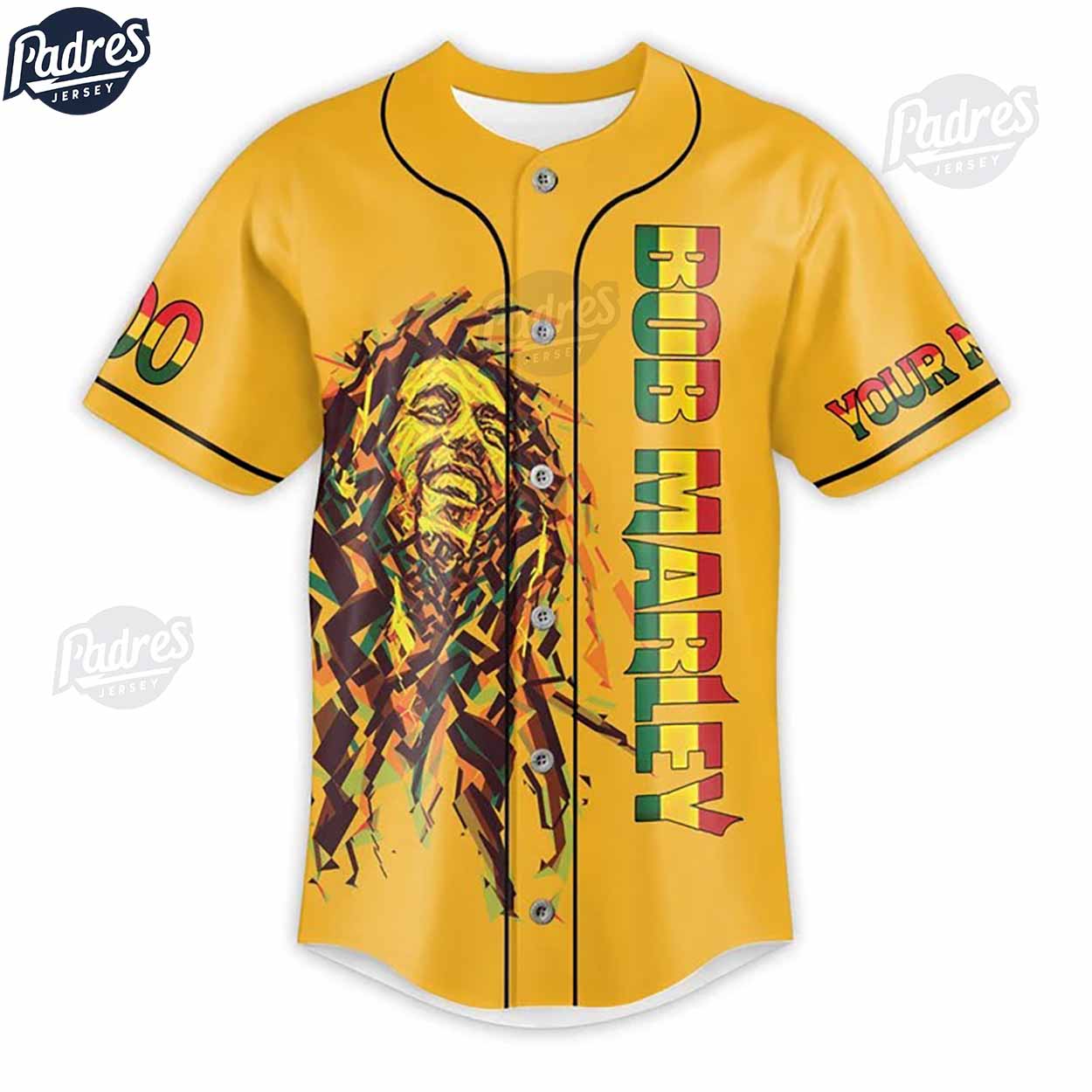 Custom Bob Marley Baseball Jersey - Padres Jersey Oasis: Elevate Your Baseball Style Game