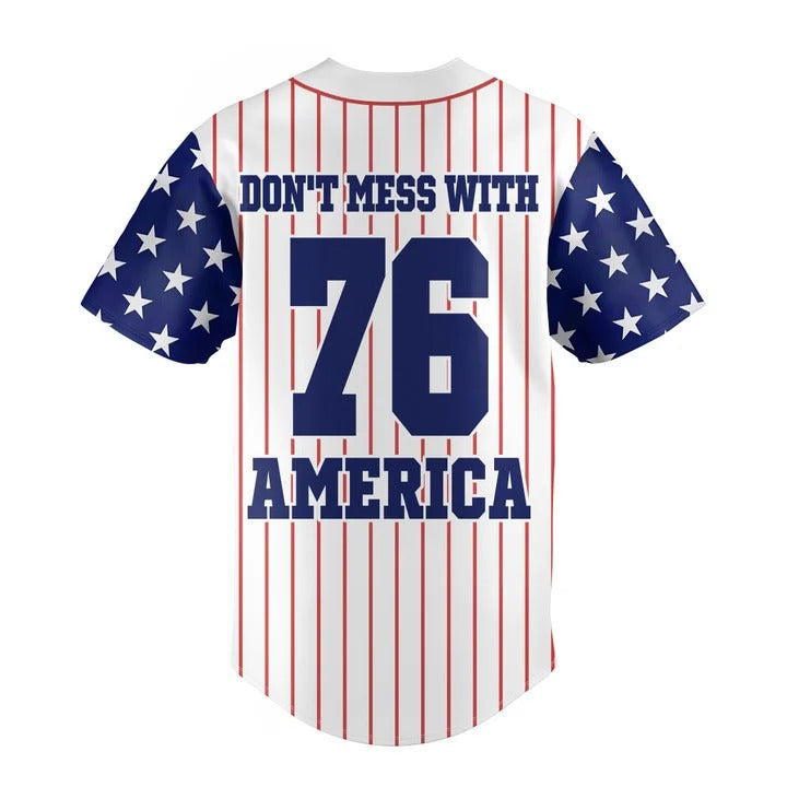 Custom Don't Mess With America Deadpool Baseball Jersey - Padres Jersey Oasis: Elevate Your Baseball Style Game