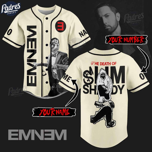 Custom Eminem The Death Of Slim Shady Baseball Jersey - Padres Jersey Oasis: Elevate Your Baseball Style Game