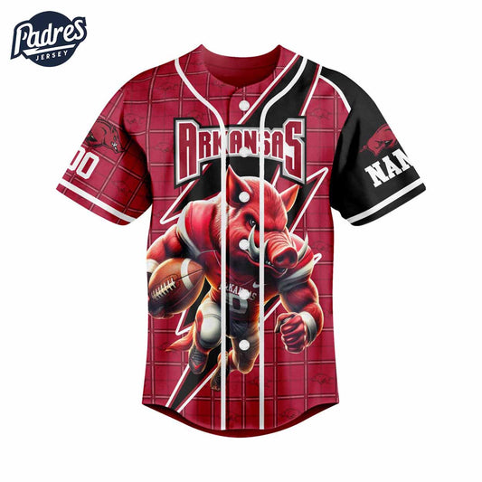 Custom I Am Die Hard Fan Your Approval Is Not Required Arkansas Razorbacks Football Baseball Jersey - Padres Jersey Oasis: Elevate Your Baseball Style Game