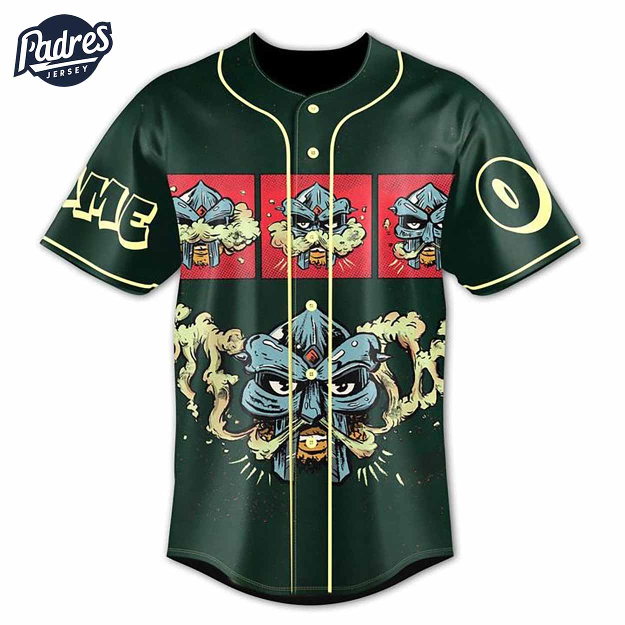 Custom MF Doom Baseball Jersey Trending Music - Padres Jersey Oasis: Elevate Your Baseball Style Game