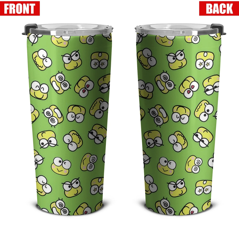 Cute Emotional Face Of Frog Tumbler Stainless Steel