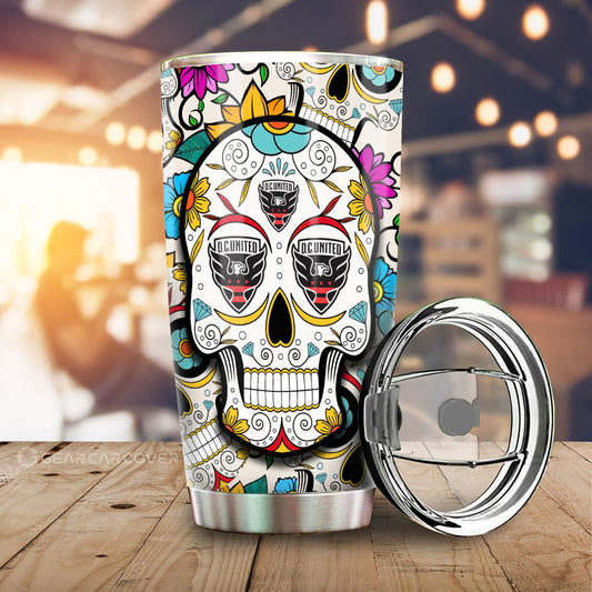 D C United Tumbler Cup Custom Sugar Skull Car Accessories