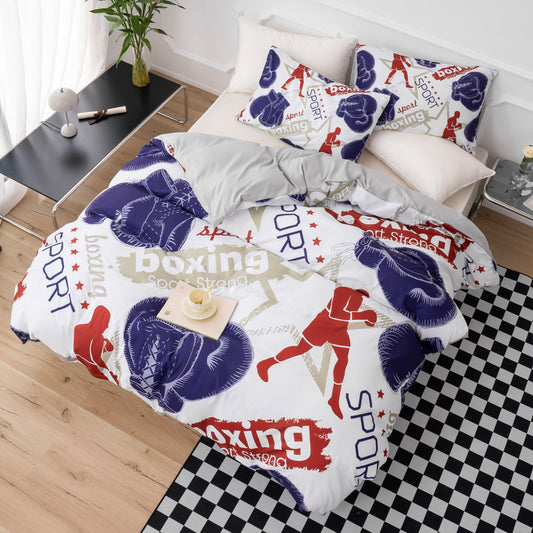 3D Boxing Sports Pattern Quilt Cover Set Bedding Set Duvet Cover Pillowcases 531