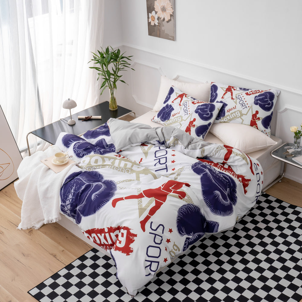 3D Boxing Sports Pattern Quilt Cover Set Bedding Set Duvet Cover Pillowcases 531
