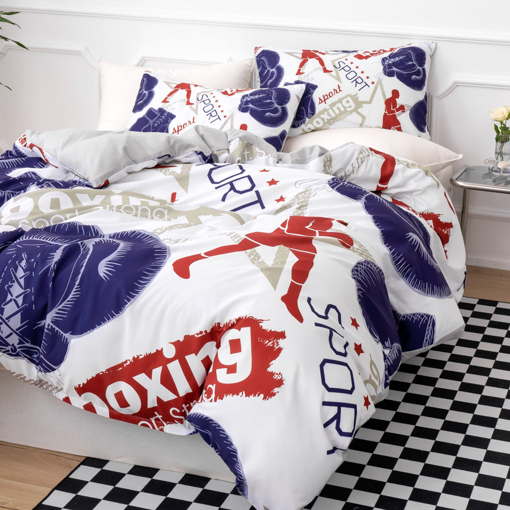 3D Boxing Sports Pattern Quilt Cover Set Bedding Set Duvet Cover Pillowcases 531